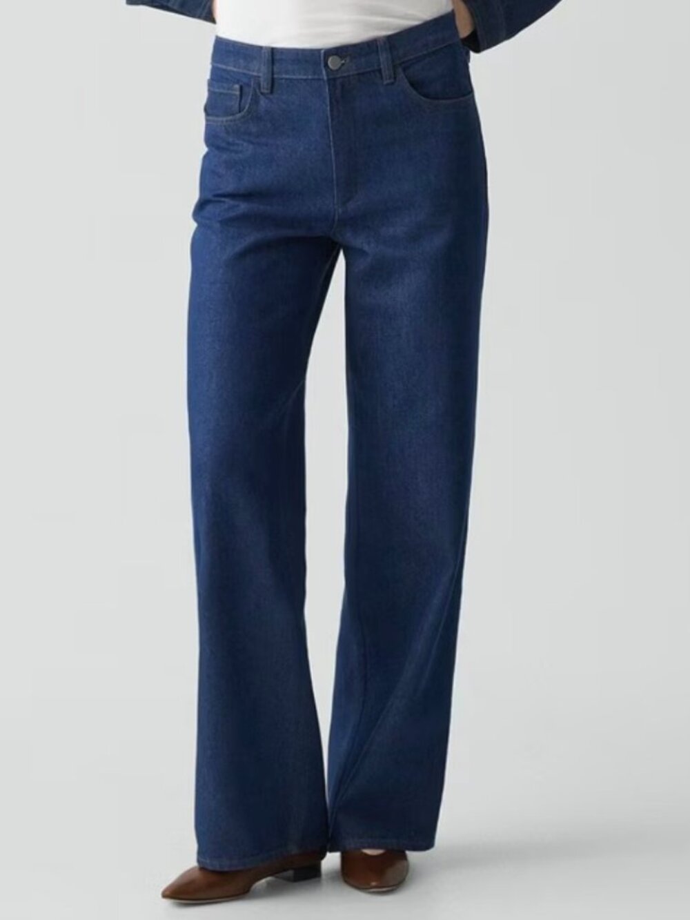 Theory Jean High Waist Straight Leg 5 Pocket Women's Size 28 Indigo Blue